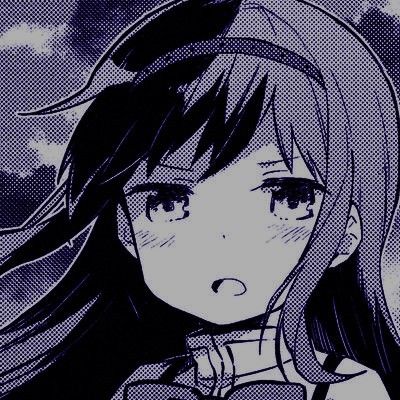 Cute Manga Icons, Homura Akemi Manga, Homura Akemi Pfp, Manga Icons Aesthetic, Madoka Magica Icons, Homura Akemi, Icons Pink, Sayaka Miki, Dc Icons