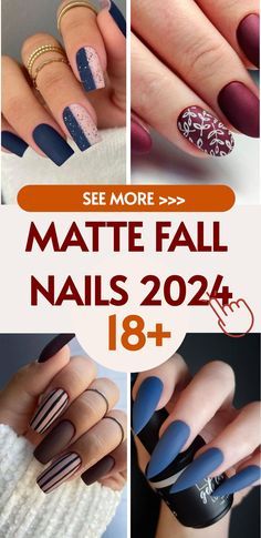 Terracotta Nails, Matte Fall Nails, Matte Nail Colors, Easy Nail Designs Summer, Hydrangea Landscaping, Retro Nails, Fall Manicure, Spring Nail Designs, Long Nail Designs