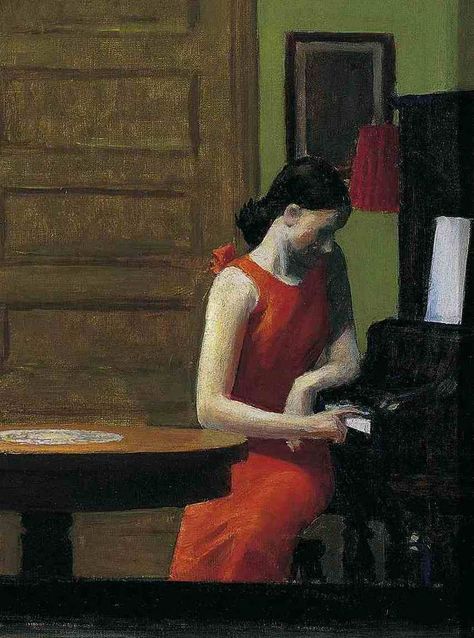 Edward Hooper, Hopper Paintings, Room In New York, Edward Hopper Paintings, Hopper Art, Ashcan School, American Realism, Social Realism, John Singer Sargent