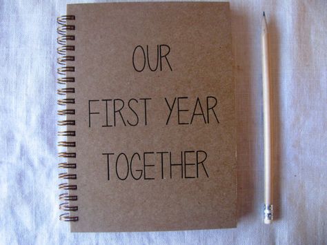 One Year Anniversary Gifts, Bf Gifts, Expensive Gifts, Relationship Gifts, Journals Notebooks, A Notebook, One Year Anniversary, Year Anniversary Gifts, Best Friends Forever