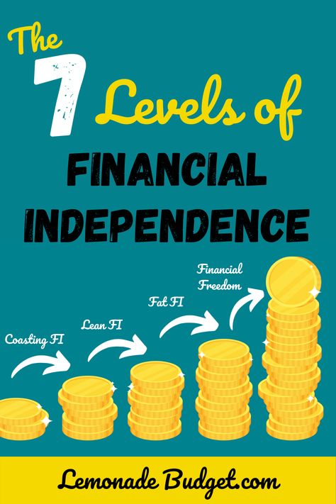 Financial independence isn't an either-or thing. There are “levels” of FI. Each level provides more freedom and economic stability. Here are the seven levels of financial independence. Financial Independence Retire Early F.I.R.E. | Levels Of Financial Independence | How Much Money Do I Need To Retire Retire Early Financial Independence, F.i.r.e. Retirement, Financial Independence Quotes, Financial Design, Grow Wealth, Saving Advice, Money Education, 2022 Goals, Money Saving Advice