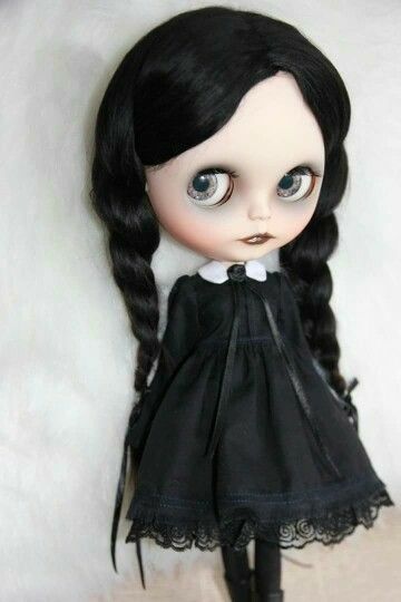 Wednesday Blythe Doll, Wednesday Dolls, Wednesday Doll, Wednesday Addams Doll, Indian Dolls, Scary Dolls, Gothic Dolls, Halloween Doll, Creepy Dolls