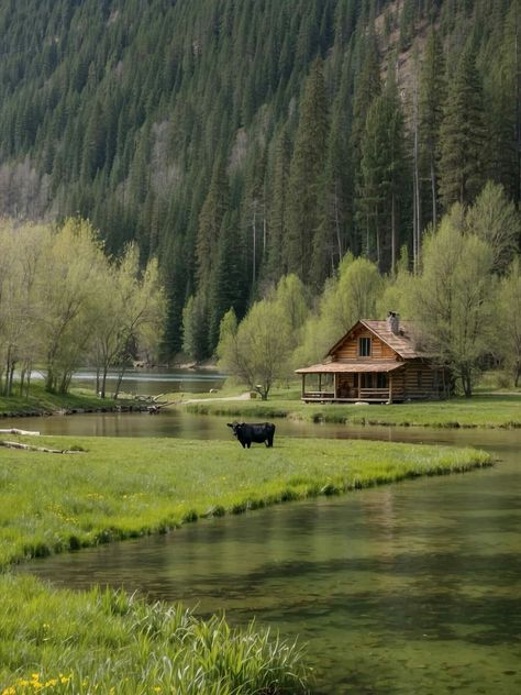 Unique Landscaping, Cabin Woods, Tiny Log Cabins, Rustic Cabins, Cabin Aesthetic, Cabin In The Mountains, Secluded Cabin, Shed To Tiny House, Cabin Exterior