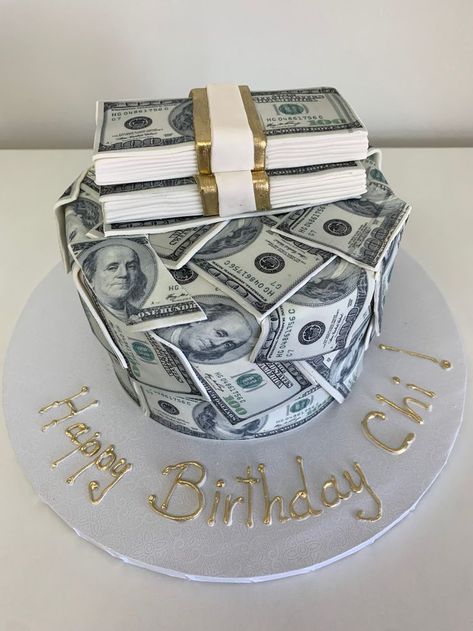 #moneycake #cakesmiami 24th Birthday Cake, Basketball Birthday Cake, Money Birthday Cake, 15th Birthday Cakes, Cake For Boyfriend, Ladybug Birthday Party, Unique Birthday Cakes, Money Cake, Cool Cake Designs