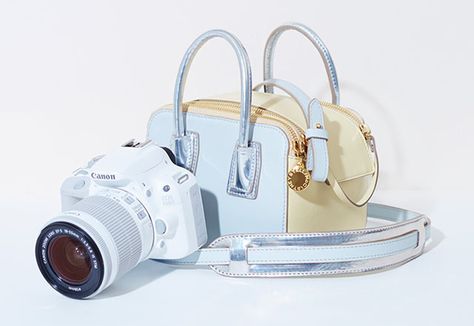 #Canon Unveils Limited Edition ‘Linda’ Bag for Female 100D Photographers Gadget Tecnologici, Bags 2014, Tech Girl, White Camera, Stella Mc, Linda Mccartney, Limited Edition Bag, Everyday Handbag, Stella Mccartney Bag