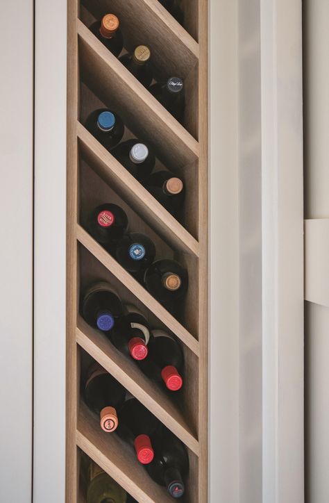 Wine Room Shelving, 12 Inch Cabinet Ideas, Wine Rack In Pantry, Kitchen Wine Rack Built In, Pantry Wine Storage, Wine Rack Kitchen Cabinet, Pantry With Wine Rack, Wine Rack In Kitchen, Kitchen Wine Storage