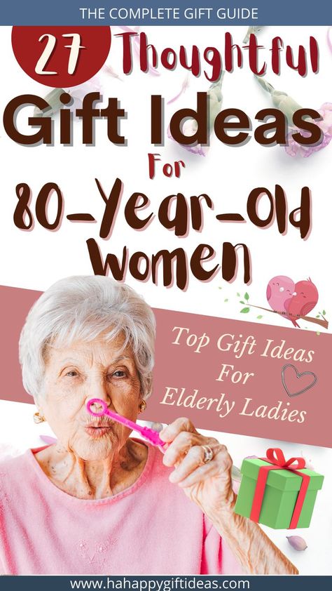 Gifts For Older Women, Gifts For Elderly, Best Gifts For Women, Last Minute Birthday Gifts, Birthday Presents For Mom, Cool Birthday Cards, Birthday Basket, 80th Birthday Gifts, 80th Birthday Party