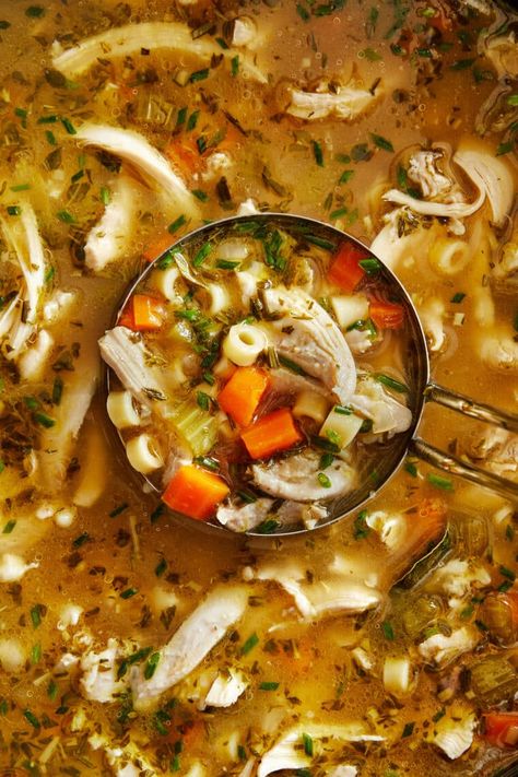 Cold Fighting Chicken Noodle Soup - Damn Delicious Healthy Sick Day Food, Food For When Your Sick, Sick Soup, Damn Delicious Recipes, Cozy Soup, Soups Stews Chilis, Comforting Soup, Comfort Soup, Delicious Soup Recipes