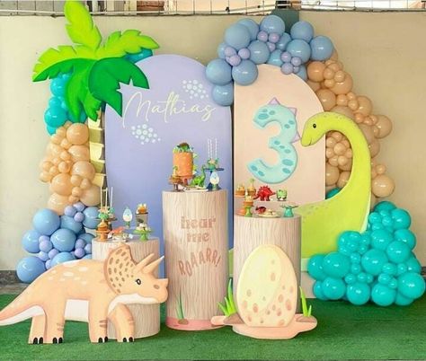 Dino Theme Decorations, Dino Decorations Party, Dinosaur Themed Birthday Party Decorations, Dino Birthday Party Decoration, 1st Birthday Dinosaur Theme, Dino Ranch Birthday Party, Dino Theme Birthday Party, Dinosaur Theme Party Decorations, Dino Bebe