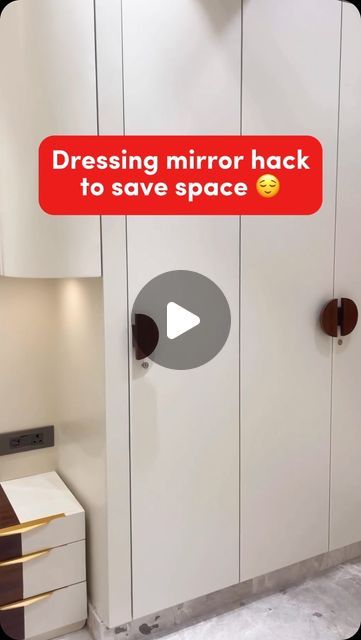 Hometrust.sg on Instagram: "Do you prefer this pull-out mirror or a mirror attached to your wardrobe door? 🧐

#wardrobe #carpentry #interiordesign #sghome #sgreno #spacesaving" Wardrobe Door Mirror, Pull Out Mirror Wardrobe, Mirror On Wardrobe Door, Wall Wardrobe Design With Mirror, Wardrobe Carpentry, Hidden Mirror In Wardrobe, Wardrobe With Mirror Doors, Pull Out Mirror, Mirror Area