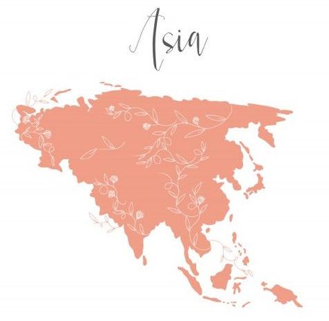 Asia Map Asia Map Aesthetic, Asia Wallpaper, Pastel Map, Everglow Icons, Asia Aesthetic, Maps Aesthetic, Rabbit Island, Map Logo, Map Sketch