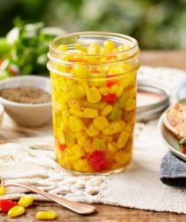 Corn Relish Recipes, Pickled Things, Cooked Corn, Green Tomato Salsa, Jalapeno Relish, Grilled Fish Recipes, Corn Relish, Relish Recipe, Acre Homestead