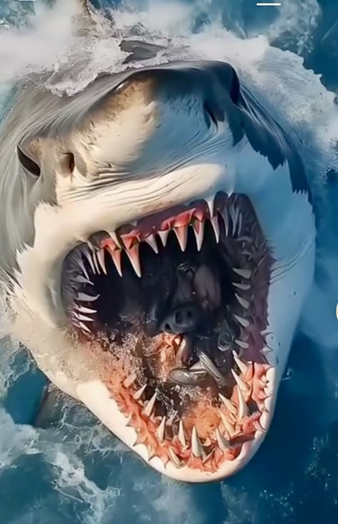 Beautiful Sharks Photography, Shark Pictures Amazing Photos, Scary Shark Pictures, Scary Sharks Creepy, Sharks Underwater Photography, Scary Creatures, Sharks Scary, Shark Jaws, Scary Images