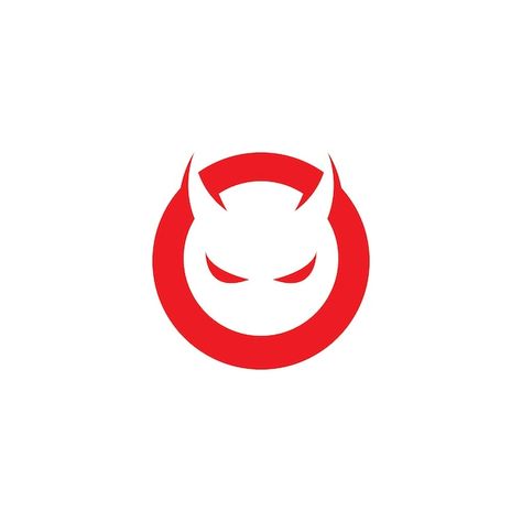 Demon Logo Design, Red Devils Logo, Devil Logo Design, Monster Logo Design, Devil Images, Evil Logo, Demon Logo, Evil Design, Devil Logo