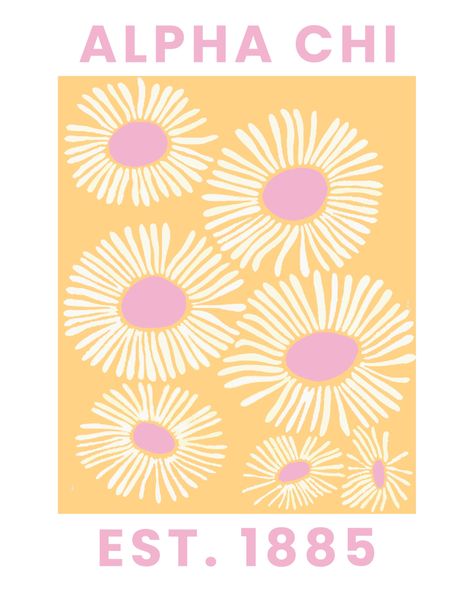 Recruitment Poster Sorority, Sorority Poster Ideas, Alpha Chi Omega Graphic, Sorority Banner Ideas, Aoii Canvas, Sorority Posters, Axo Merch, Alpha Chi Omega Canvas, Sorority Prints