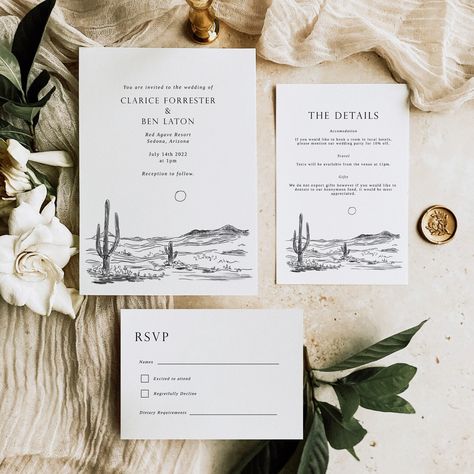 Southwest Wedding Invitations, Desert Invitations, Sun Wedding, Gala Invitation, Southwest Wedding, Cabo Weddings, Desert Sun, Sun Design, Custom Wedding Stationery