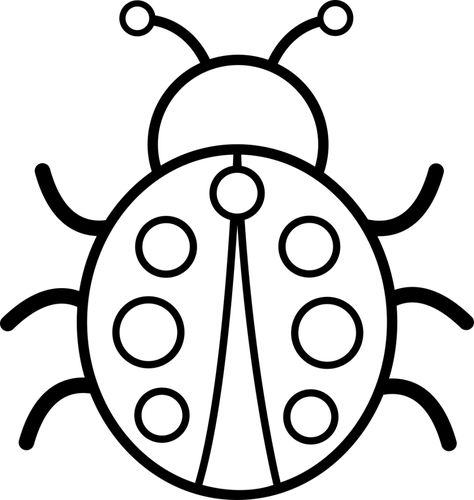 Ladybug Coloring Pages ⋆ coloring.rocks! Ladybug Coloring Pages, Stone Drawing, Ladybug Coloring Page, Bugs Drawing, Insect Coloring Pages, Bug Coloring Pages, Recycled Garden Art, Ladybug Crafts, Easy Coloring Pages