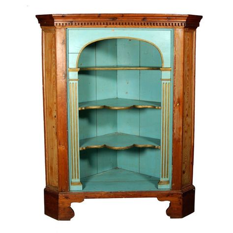 Corner china cabinet makeover