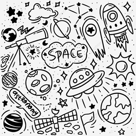 Space Doodle Art, Spa Drawing, Space Doodles, Space Drawing, Sea Drawing, Line Doodles, Wallpaper Seamless, Space Drawings, Drawing Png