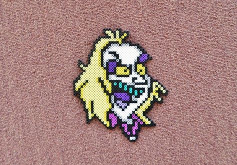 Goosebumps Perler Beads, Perler Bead Beetlejuice, Addams Family Perler Beads, Beetlejuice Perler Beads, Beetlejuice Pixel Art, Beetlejuice Perler Bead Patterns, Beetlejuice Perler, Coraline Perler Beads, Witchy Perler Bead Patterns