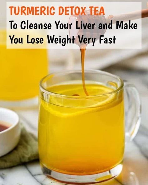 Healthy Smoothie Ingredients, Turmeric Detox Tea, Detoxification Drinks, Juice Diet Recipes, Turmeric Lemonade, Easy Detox Drinks, Detox Drinks Flat Tummy, Lemon In Water, Turmeric Drink