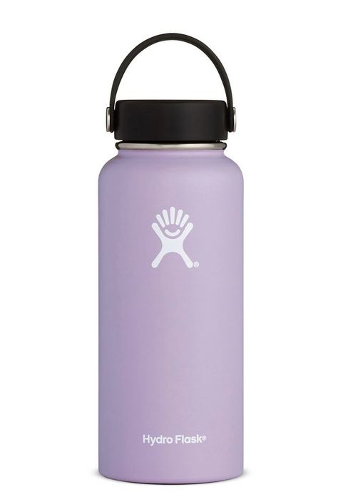 32oz lilac hydroflask Purple Water Bottle, Hydro Flask Bottle, Hydro Flask Water Bottle, Flask Water Bottle, Fav Color, Cute Water Bottles, Best Water Bottle, Diy School Supplies, Hydroflask Stickers