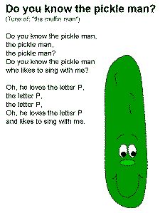 Pickle Man Song Pickle Activities Preschool, Pickle Crafts Preschool, I Hear A Pickle Activities, Popsicle Songs Preschool, Letter P Songs For Preschool, Sweet Pickle Books, Prek Songs, Pickle Party, Pickles Meme Funny