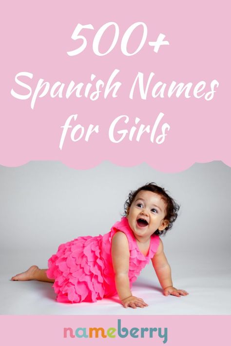 Feb 2, 2019 - Spanish names for girls have never been more popular in the US than they are today. Spanish girls' names are especially well-used in Latinx communities, of course, but Spanish girl names such as Gabriela and Isabella have crossed over in a huge way. Along with Isabella and Gabriela, other Spanish girls' names in the US… Names Spanish, Baby Names French, Unique Baby Names For Boys, Names Unique Girl, Spanish Baby Names, Girl Names Unique, New Baby Names