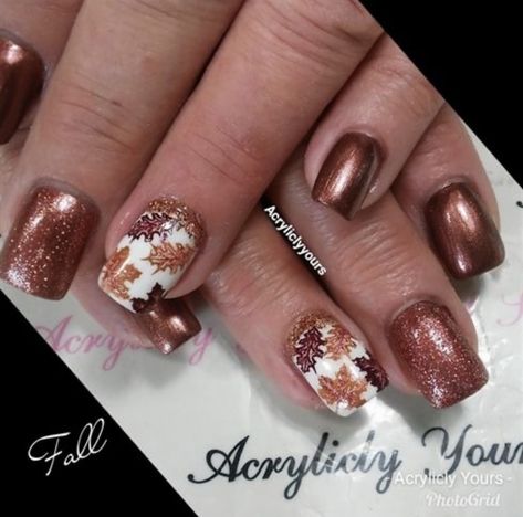 Fall🍂 Thanksgiving Nails Design Fall, Pumpkin Nail Designs, Fall Leaves Nail Art, Fall Wedding Nails, Fall Thanksgiving Nails, Thanksgiving Nail Designs, Elegant Nail Art, Fall Gel Nails, French Manicure Nails