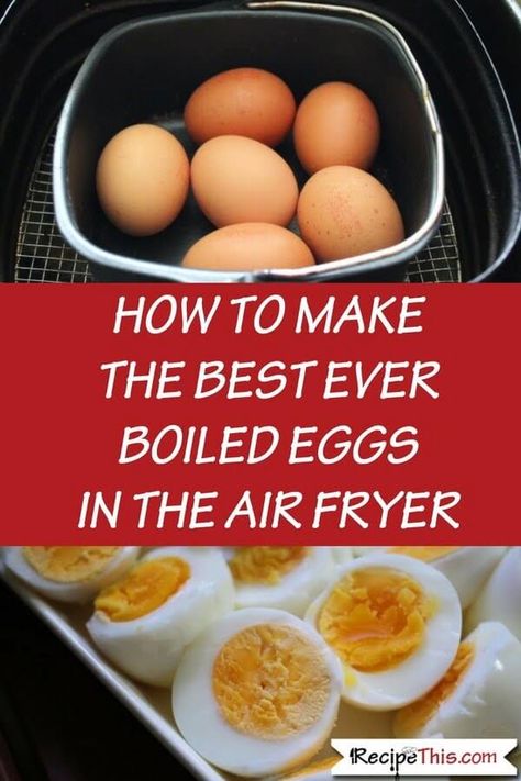 Air Fryer Recipes Chips, Boiled Egg Recipes, Air Fryer Recipes Breakfast, Hard Boiled Egg Recipes, Air Fryer Cooking Times, Cooks Air Fryer, Avocado Pesto, Air Fried Food, Air Fryer Oven Recipes