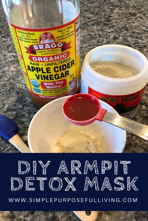 Apple Cider Vinegar Deodorant, Detox Your Armpits, Odor Remedies, Diy Apple Cider, Armpits Smell, Apple Cider Vinegar Recipes, Armpit Odor, Seasonal Cleaning, Purposeful Living