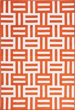 Beginners Quilt, Rail Fence Quilt, Orange Quilt, Two Color Quilts, Red And White Quilts, Quilt Modernen, Rail Fence, Jelly Rolls, Lap Quilts