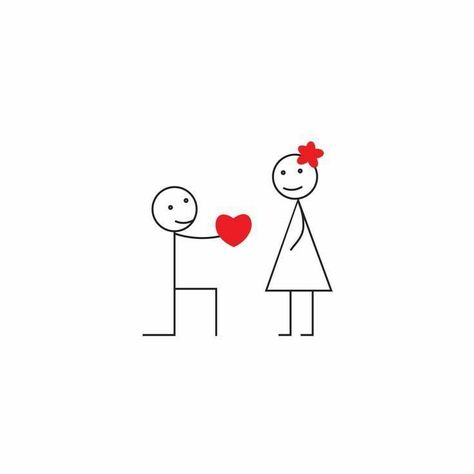 Couple Doodles Simple, Funny Whatsapp Dp, Whatsapp Dp For Boys, Couple Doodle, Couples Doodles, Cute Drawings Of Love, Engagement Cookies, Love Vector, Stick Drawings