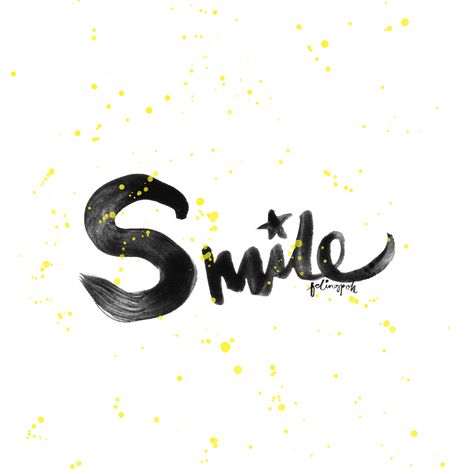 Smile Calligraphy, Lettering & Quotes instagram.com/felingpoh Uplifting Thoughts, Handwritten Quotes, Simple Words, Wonderful Words, Quotes About Strength, Love Words, Finding Peace, Inspirational Quotes Motivation, Happy Quotes