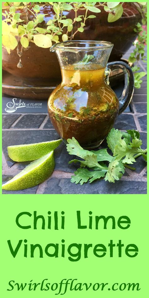 Chili Lime Vinaigrette Recipe, Coriander Salad, Chili Lime Vinaigrette, Chili Spice, Chili Lime Dressing, Cilantro Lime Vinaigrette, Vinaigrette Dressing Recipe, Cilantro Salad, Salad Dressing Recipes Healthy