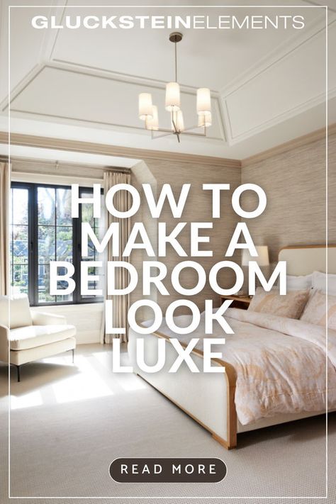 Luxury is about the thoughtful details more than the price tag. Try these four ideas to make your bedroom look luxurious without the splurge. Bedroom Inspirations Luxury, Royal Bedroom Design, Interior Door Hardware, Luxe Bedroom, Staircase Remodel, Ensuite Bedroom, Guest Bedroom Decor, Bedrooms Decor, Master Retreat