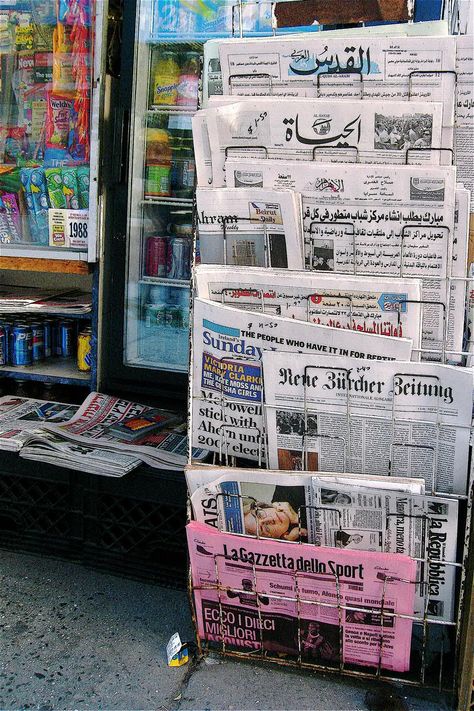 Neighborhood paper stand, Morningside Heights, by Columbia University  Picture taken by  http://www.flickr.com/photos/en321/ Fav Aesthetic, Newspaper Stand, Paper Boy, Paper Stand, Columbia University, Business Man, Photo Booth, Newspaper, Columbia