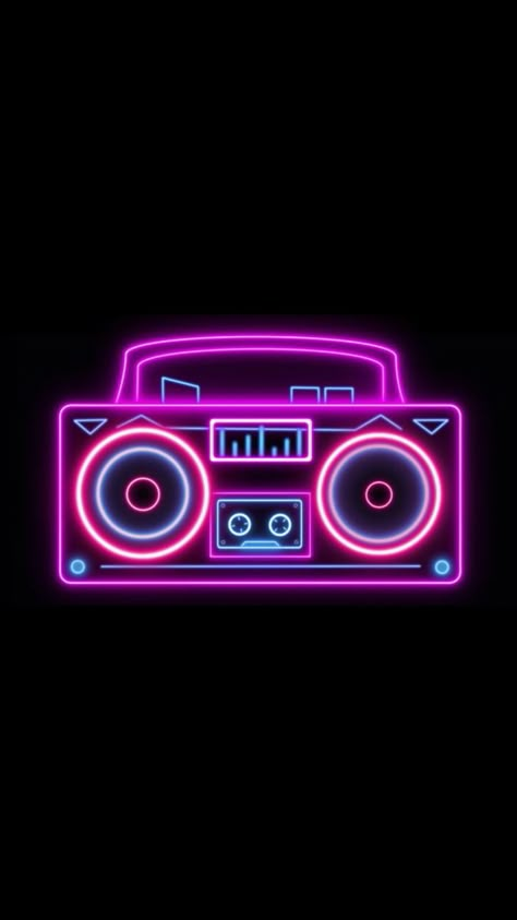 Radio Wallpaper, Radio Background Design, Radio Aesthetic, Radio Station Aesthetic, Radio Images Hd, Radio Station Logo Design Ideas, Radio Logo Design, 90s Radio, Music Neon Wallpaper