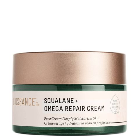 Biossance Squalane and Omega Repair (Various Sizes) | Cult Beauty Biossance Squalane, Plant Sterols, Hydrating Moisturizer, Linoleic Acid, Before Midnight, Cosmetic Skin Care, Repair Cream, Gel Moisturizer, Clean Skincare