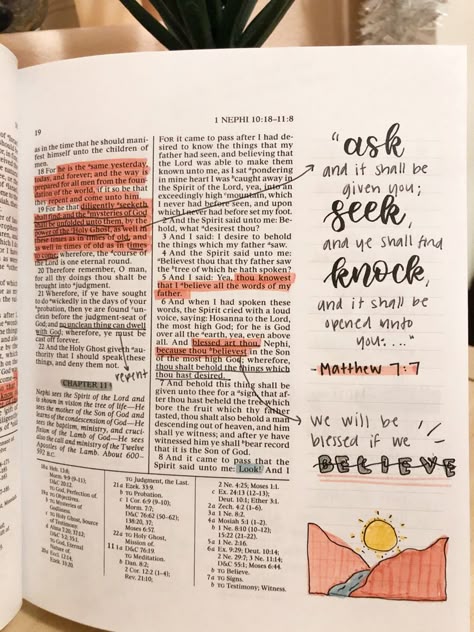 Book Or Mormon Scriptures, Marking Scriptures Lds Ideas, 1 Nephi Journaling, Book Of Mormon Annotations, Lds Scripture Study Ideas, Book Of Mormon Journaling Ideas, Lds Scripture Study Journal, Book Of Mormon Journal, Book Of Mormon Study Guide