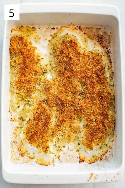 This quick and easy recipe for Baked Flounder Oreganata is a classic Italian dish that's surprisingly simple to prepare at home. Delicate flounder fillets get topped with lemony, garlic-infused breadcrumbs for a restaurant quality seafood dinner that's as perfect for weeknights as it is for special occasions. | ColeyCooks.com Baked Flounder Fillet Recipes, Flounder Fillet Recipes, Flounder Fillet, Flounder Recipes, Classic Italian Dishes, Seafood Dinner, Classic Italian, Easy Baking, Bread Crumbs