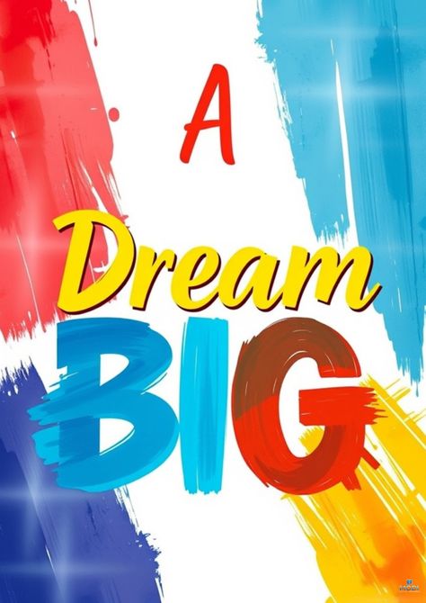 Chase your dreams with this inspiring 'Dream Big' artwork! This digital download features a vibrant and colorful design with a powerful message. Perfect for home and office decor. ✨ #DreamBig #MotivationalArt #DigitalDownload #InspirationalQuote #HomeDecor"
"Ready to chase your dreams? 🚀 This positive print will inspire you to reach your goals every day. 🏡 #PositivePrint #WallArt #PrintableArt #InstantDownload #OfficeDecor"
"Think big and achieve your goals! 🌟 This motivational quote will bring a positive atmosphere to your home and office. Instant download to decorate your walls now. 🖼️ #QuoteArt #TypographyPrint #EncouragementArt #DigitalArt #GoalSetting"