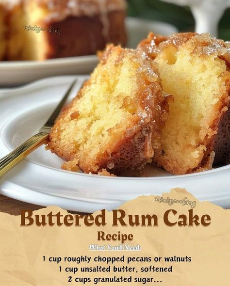 Smoke Masters Grill Buttered Rum Cake, Bacardi Rum Cake, Rum Butter, Rum Cake Recipe, Butter Rum, Buttered Rum, Bacardi Rum, Easy Butter, Rum Cake