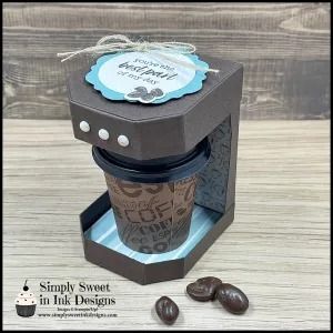 Simply Sweet in Ink Designs | Debra Harrison, Independent Stampin' Up! Demonstrator, San Antonio, TX Countryside Corners, Mini Coffee Cups, Cafe Cards, K Cup Holders, Coffee Box, Gift Card Boxes, Coffee Cards, Coffee Crafts, Craft Show Ideas