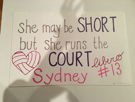 Volleyball Poster Ideas Signs, Volleyball Senior Poster Ideas, High School Basketball Posters, School Sports Posters, Basketball Senior Night Gifts, Senior Night Poster, Volleyball Senior Night Gifts, Volleyball Signs, Night Volleyball