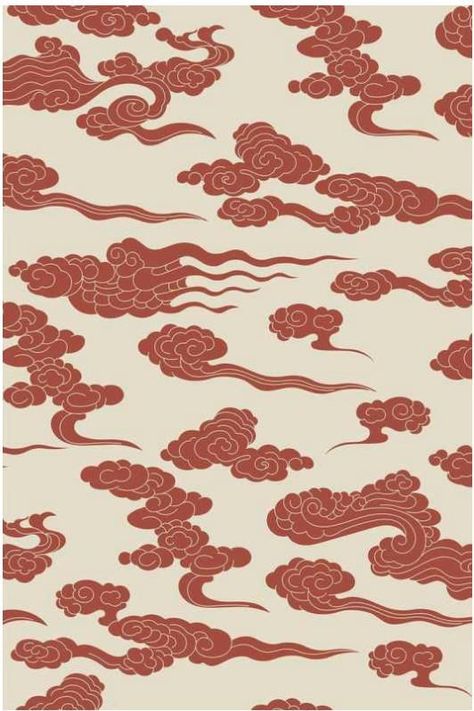 Chinese Clouds Art, Japanese Clouds Illustration, Japanese Clouds Design, Chinese Clouds Tattoo, Japanese Cloud Art, Chinese Cloud Pattern, Asian Clouds, Chinese Pattern Design, Chinese Art Design