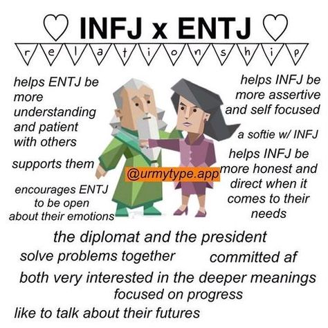 Find your ENTJ or INTP on @urmytype.app , our personality-based matching app👥❤️ . Credit: Us! Made by @mbti_lookingheadass . #urmytype… Entj X Infj, Infj Compatibility, Entj Relationships, Entj And Infj, Relationship Meme, Infj Relationships, Enfp And Infj, Finding Friends, Personality Chart