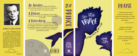 Inspired by a scene in the Netflix version of The Little Prince. One of my favorite books in the world. Here’s the full book jacket redesign that I made. Book Jacket Design Ideas, Redesign Book Cover, Dust Jacket Design, The Little Prince Book Cover, Book Redesign, The Little Prince Book, Book Cover Redesign, Fanzine Ideas, Horror Magazine