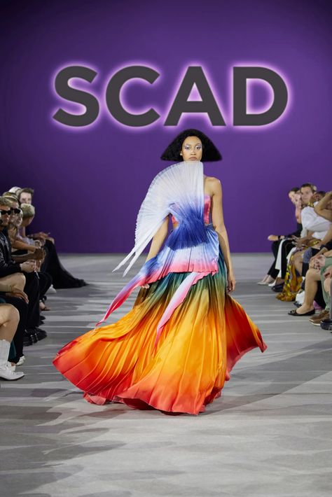 At SCAD, A Heartfelt Tribute to André Leon Talley and a Standout Class of 2022 Show | Vogue Church Attire, Fashion Illustrations Techniques, Class Of 2022, Her Cut, Bright Pastels, Fashion Aesthetics, Student Fashion, Fashion Event, Classic American