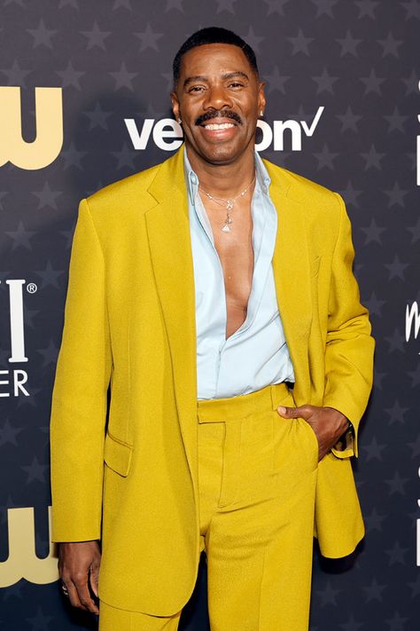 Critics' Choice Awards 2024: RUSTIN Star Colman Domingo in Valentino Couture Donald Glover Suit, Mens Fashion Red Carpet, Coleman Domingo Style, Colman Domingo Style, Men Met Gala Looks, Space Fashion Men, Wedding Looks For Guests, Coleman Domingo, Bootcut Outfit